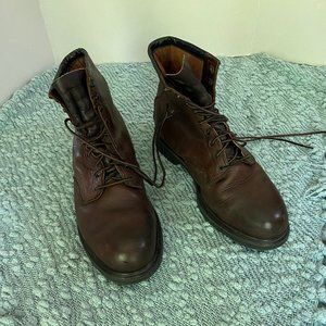 REDWING Brown Leather Steel Toe Boot